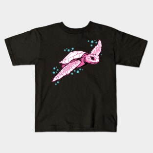 Pink Sea Turtle Kids T-Shirt